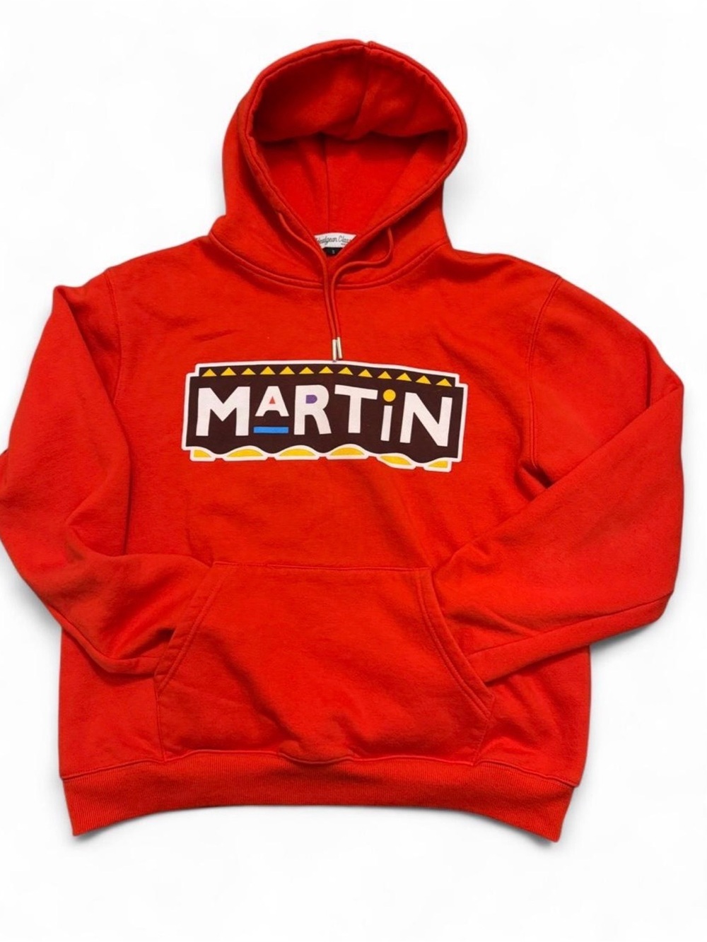 Martin Red Logo Hoodie - Men's Pullover Sweatshirt